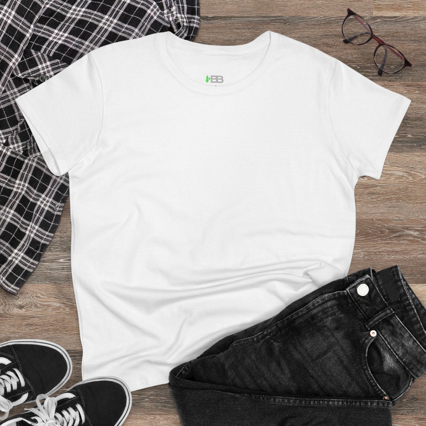 Women’s Midweight Cotton Tee - Comfortable & Versatile Casual Wear