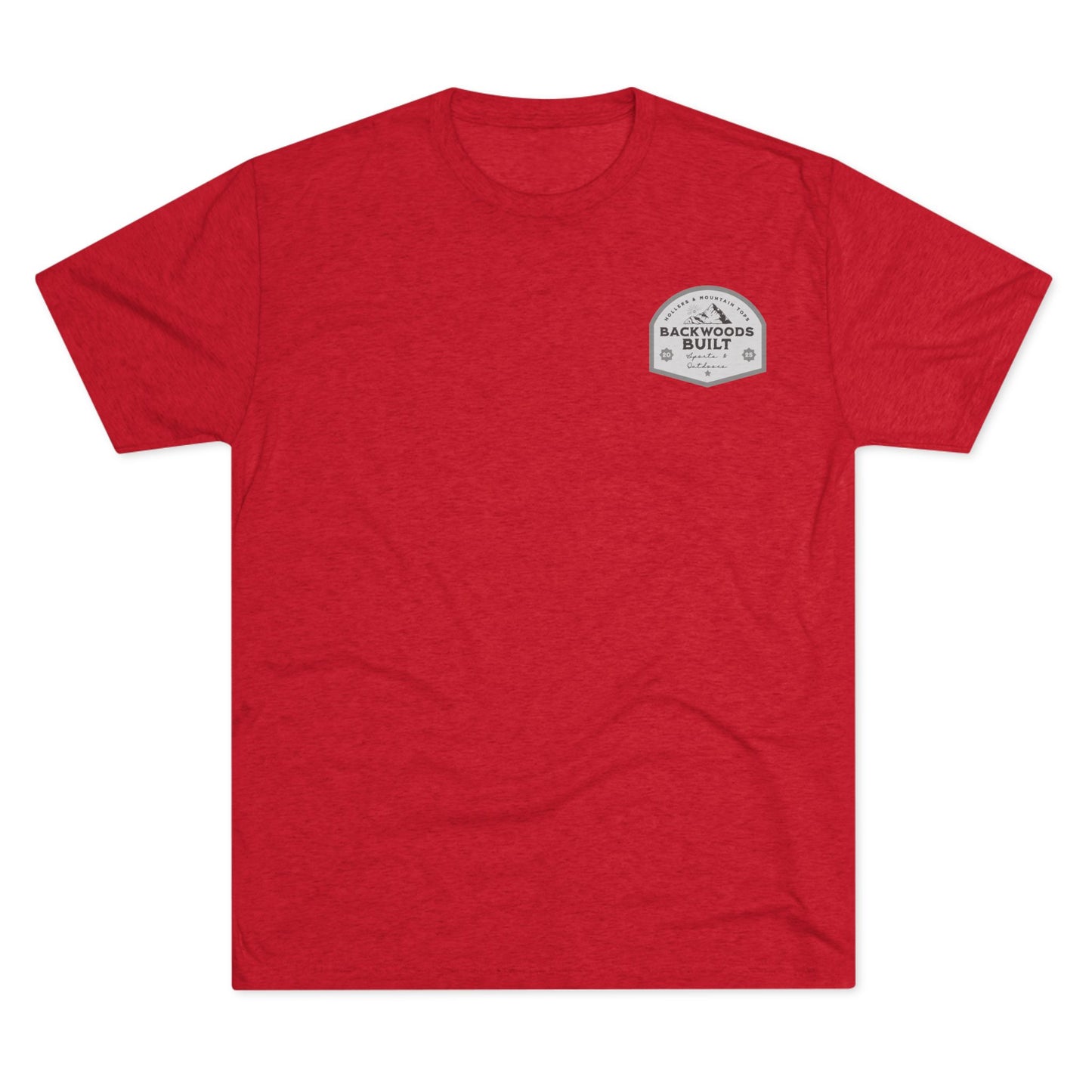 Backwoods Built Unisex Tri-Blend Crew Tee - Outdoor Adventure Tee for Nature Lovers