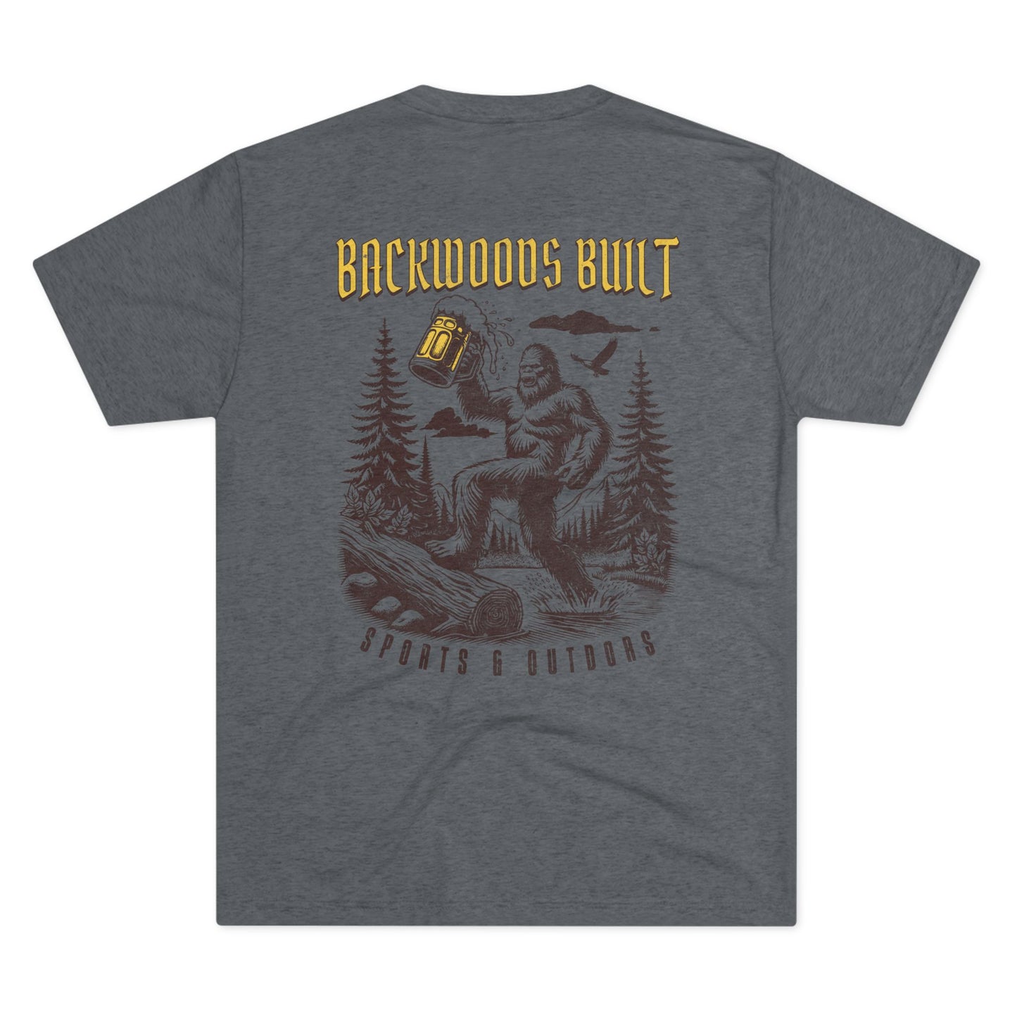 Adventure-Ready Unisex Tri-Blend Crew Tee - 'Backdoors Built' Outdoors Design