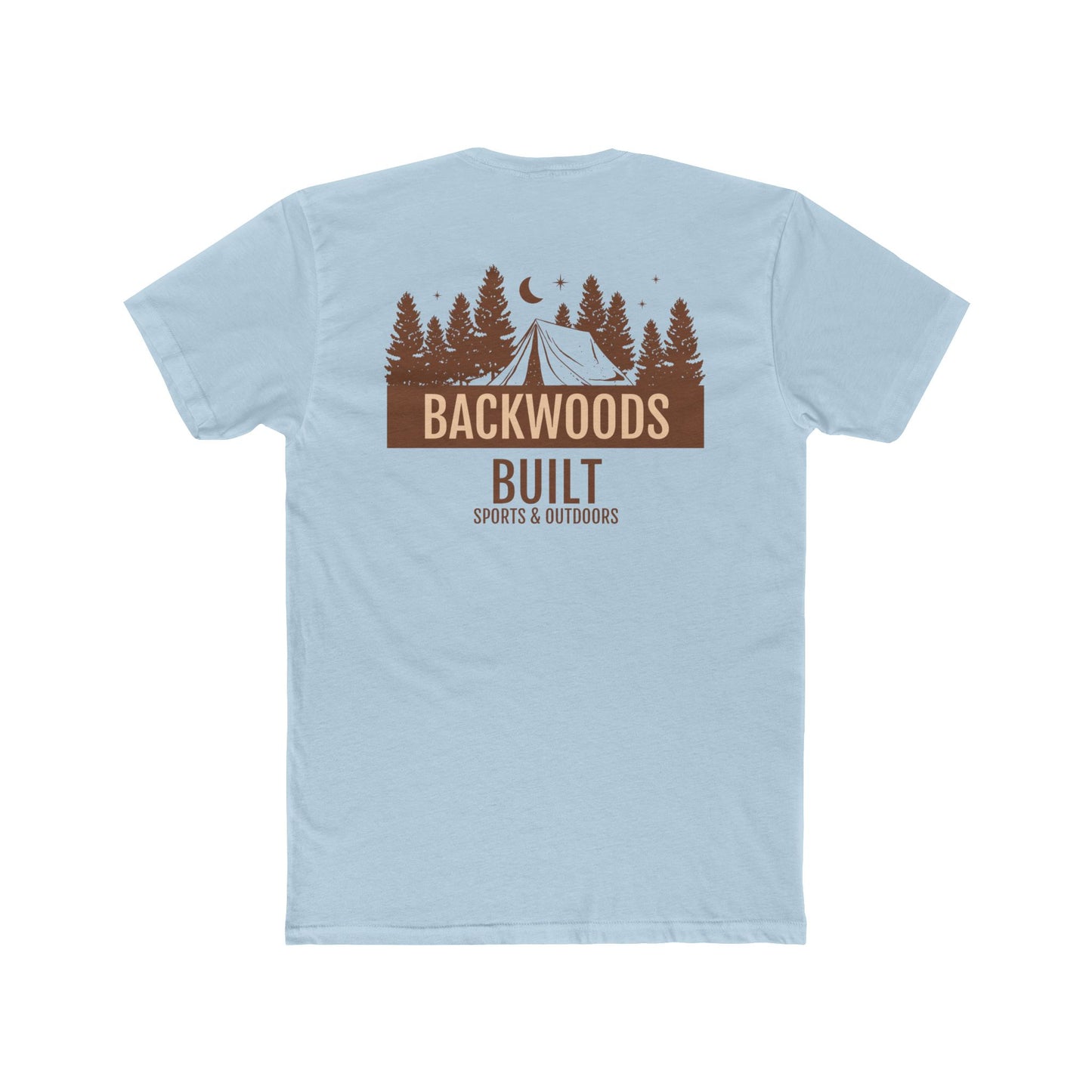 Backwoods Built Unisex Cotton Crew Tee - Outdoor Adventure Shirt