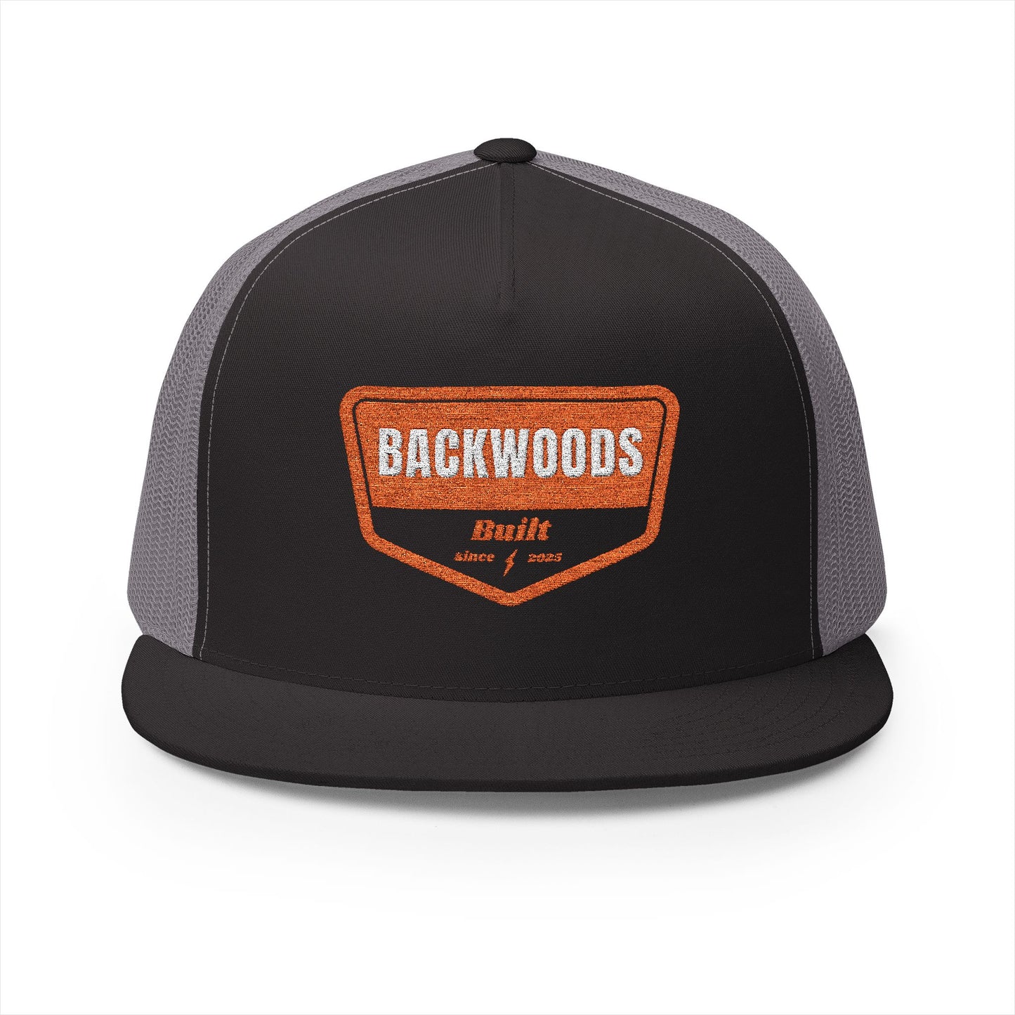 Backwoods Embroidered 5 Panel Trucker Cap - Outdoor Adventure Gear