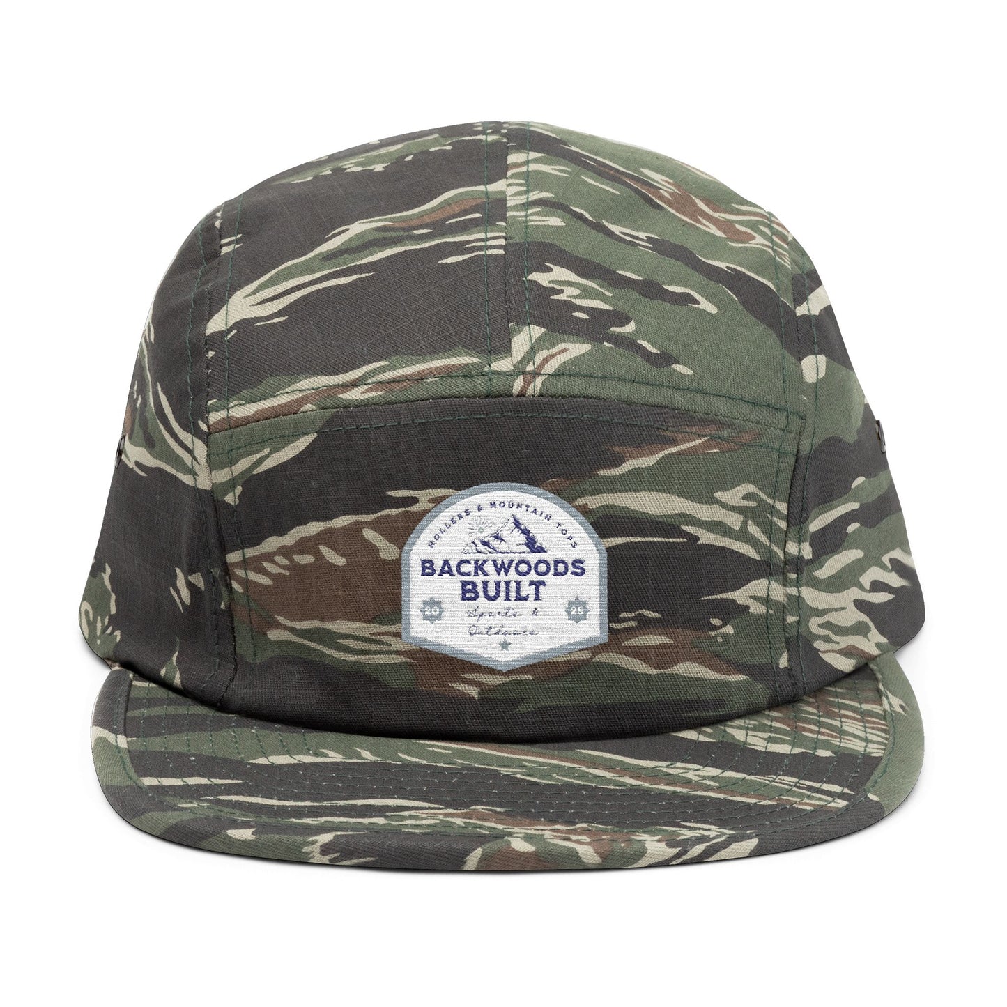 Backwoods Built 5 Panel Cap - Stylish Outdoor Hat for Adventurers