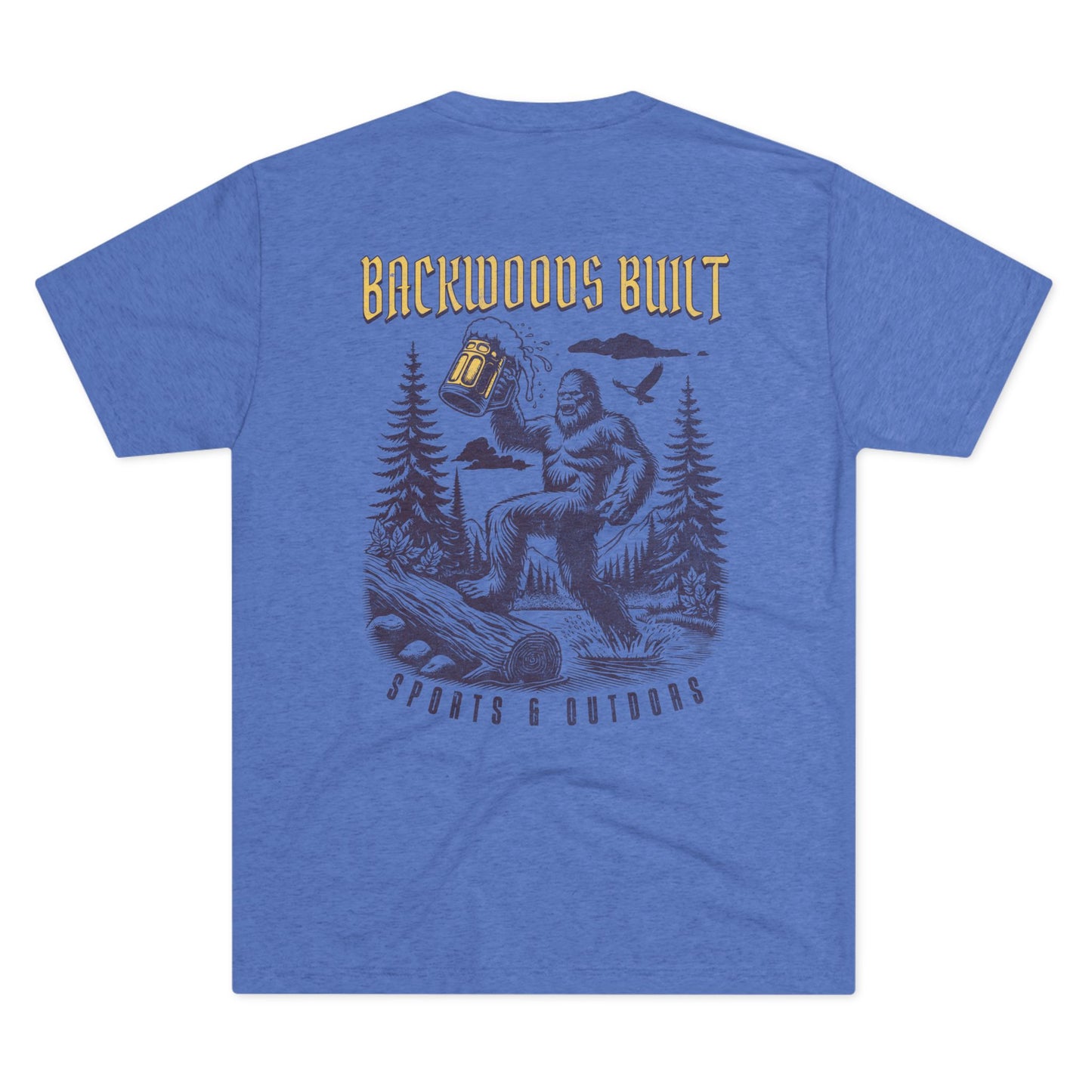 Adventure-Ready Unisex Tri-Blend Crew Tee - 'Backdoors Built' Outdoors Design