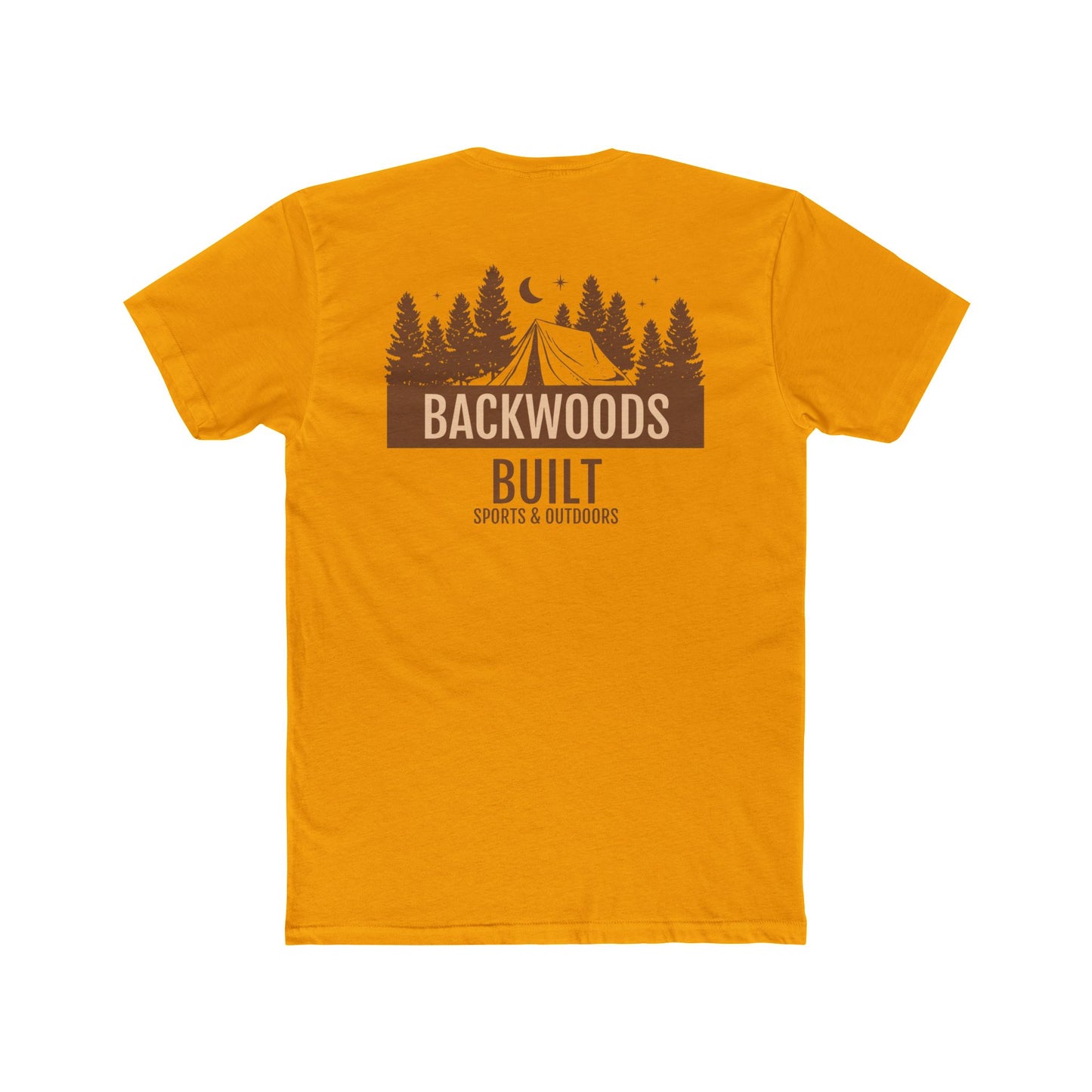Backwoods Built Unisex Cotton Crew Tee - Outdoor Adventure Shirt