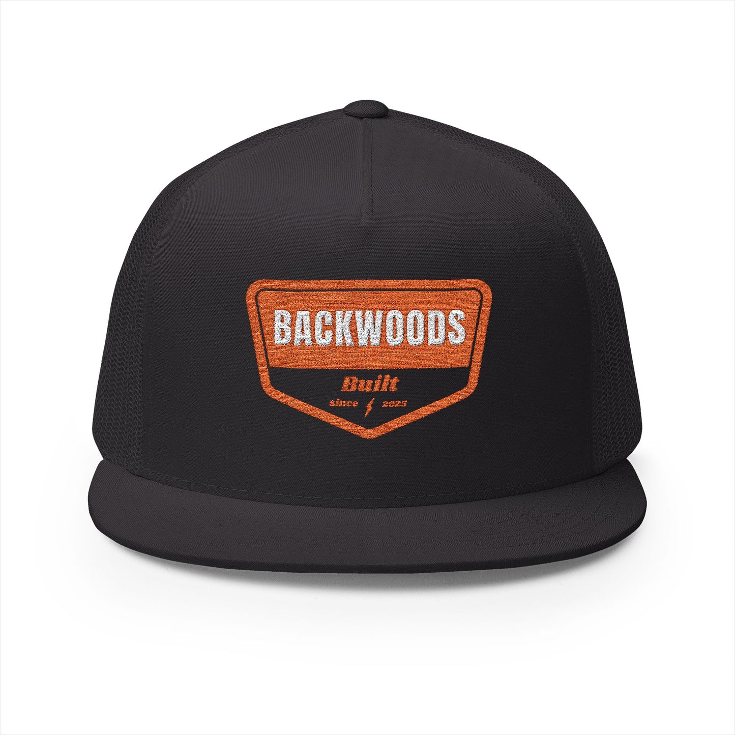 Backwoods Embroidered 5 Panel Trucker Cap - Outdoor Adventure Gear