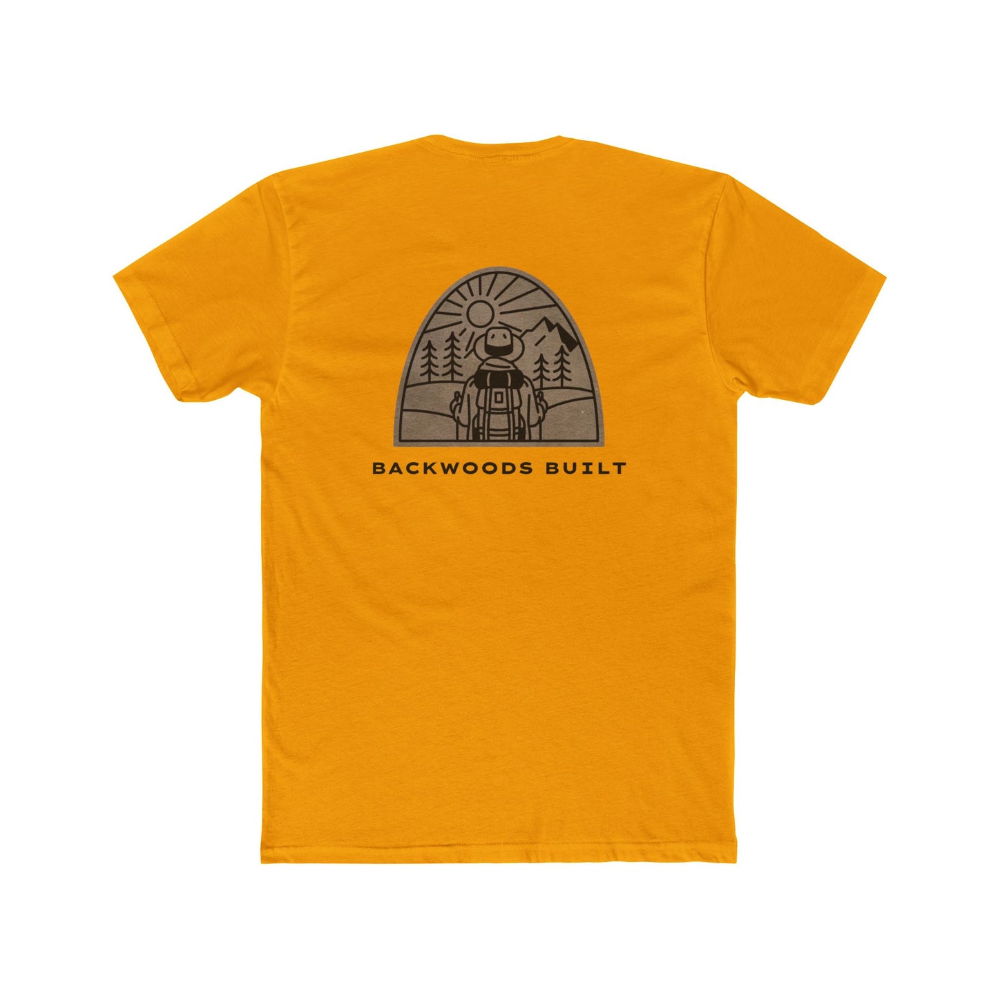 Backwoods Adventure Unisex Cotton Crew Tee - Nature Graphic T-Shirt