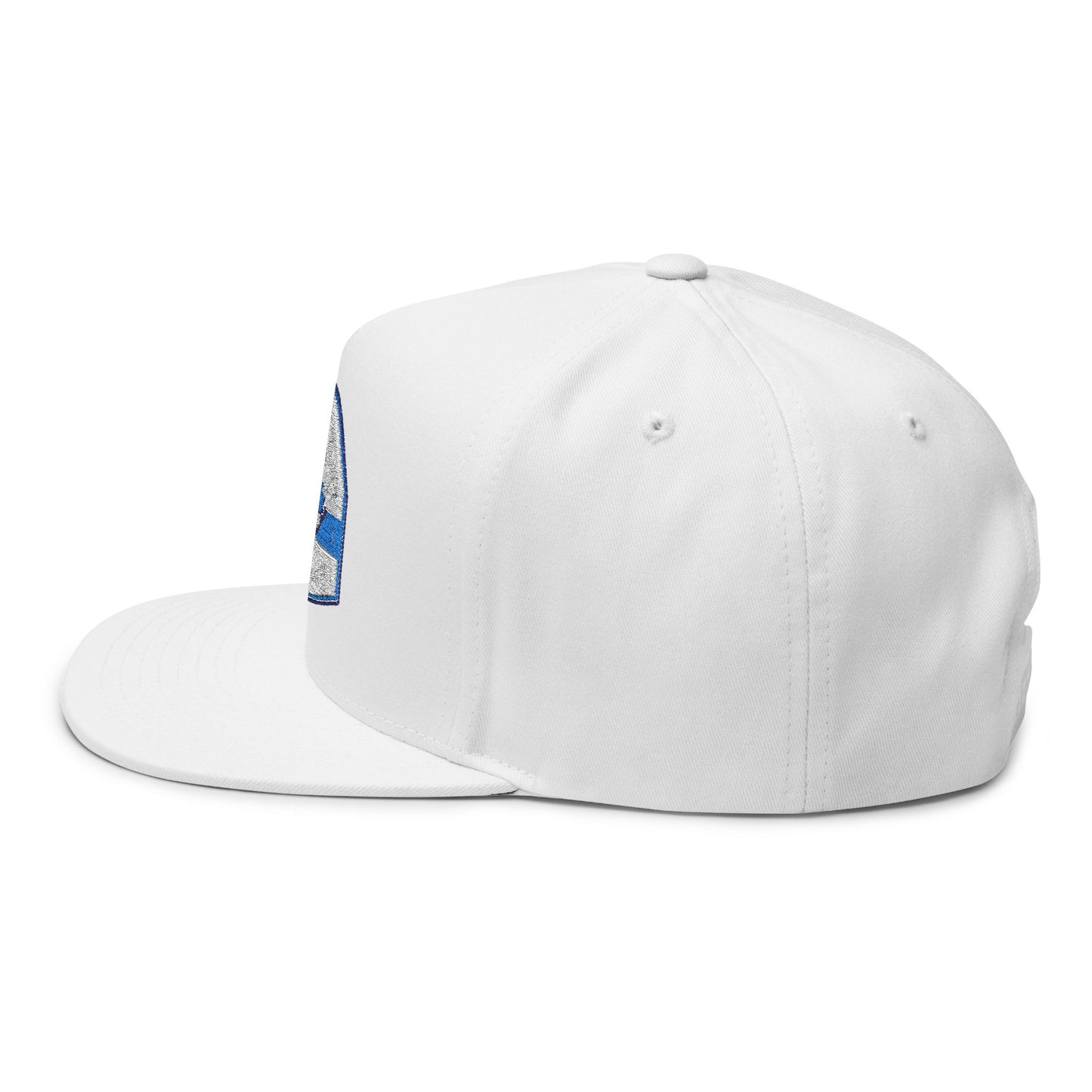Embroidered Flat Bill Cap - Backwoods Bulls Design