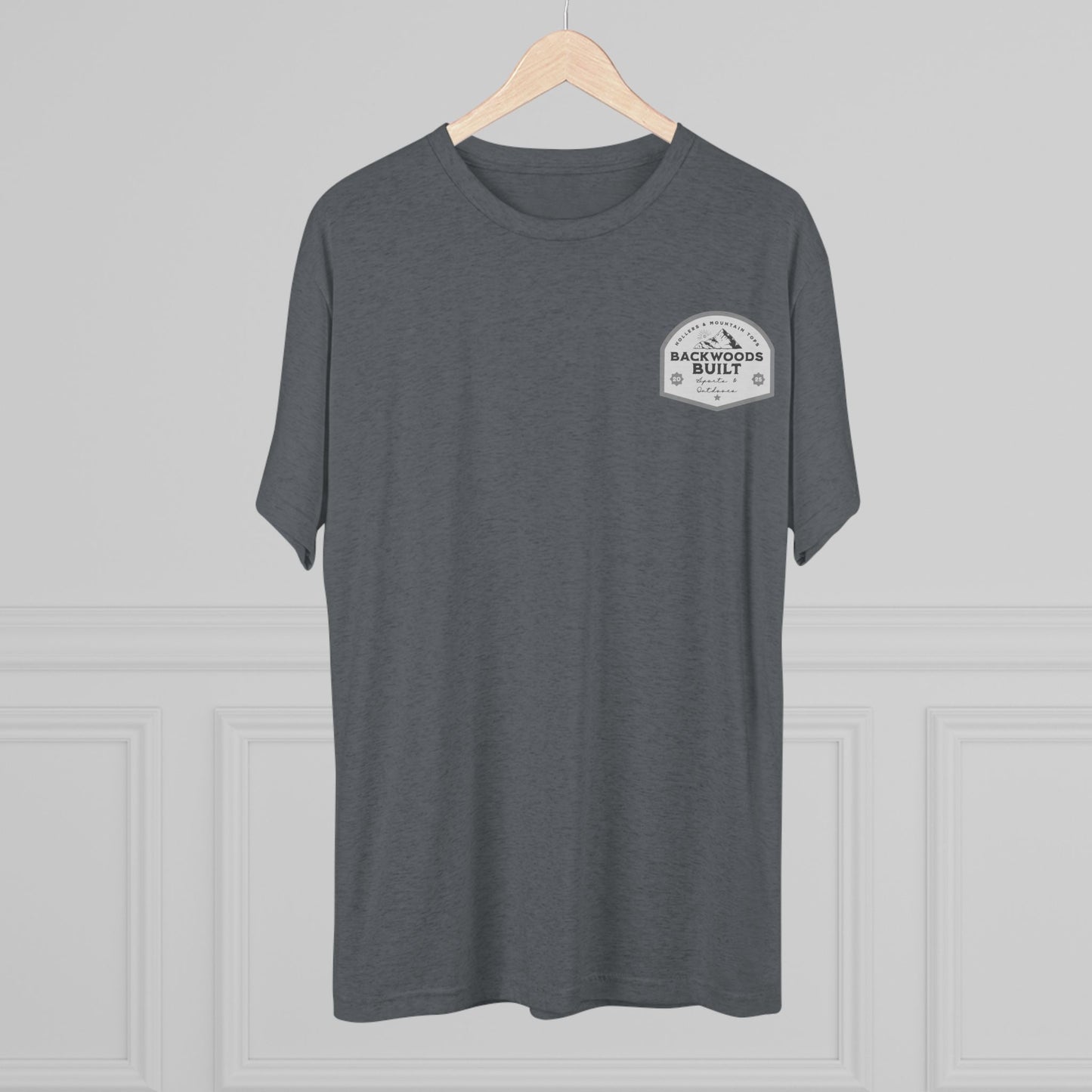 Backwoods Built Unisex Tri-Blend Crew Tee - Outdoor Adventure Tee for Nature Lovers