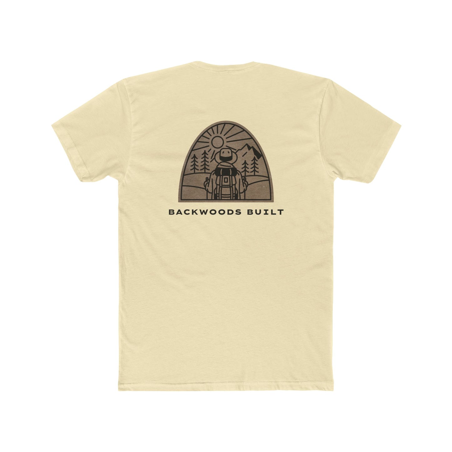 Backwoods Adventure Unisex Cotton Crew Tee - Nature Graphic T-Shirt
