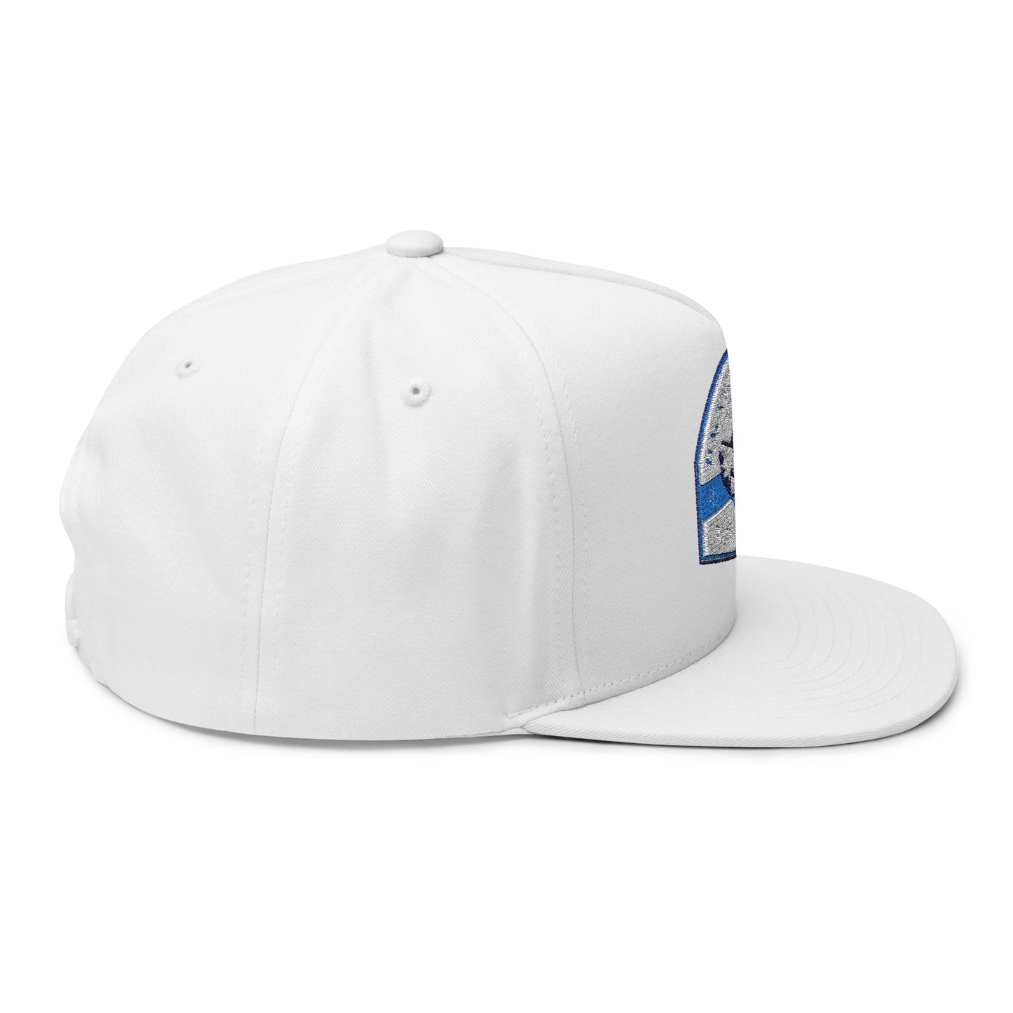 Embroidered Flat Bill Cap - Backwoods Bulls Design
