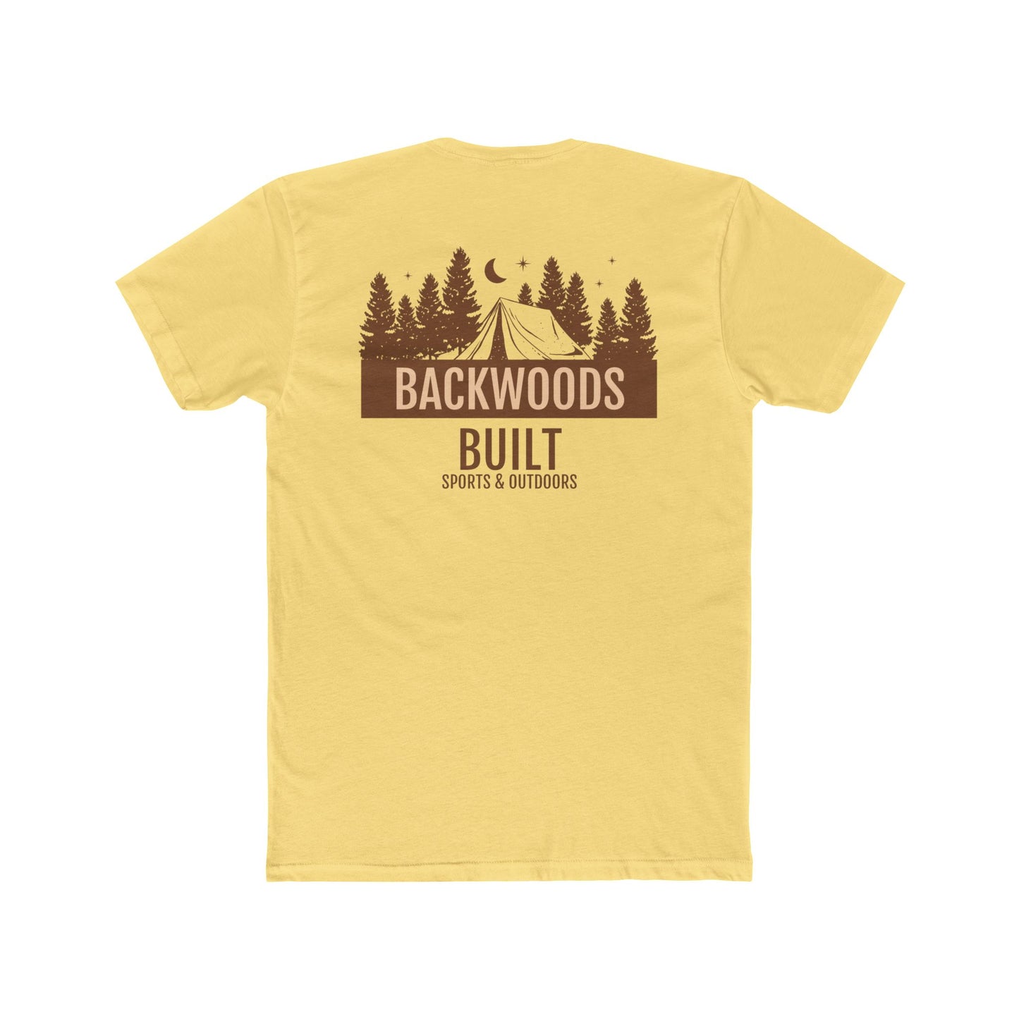 Backwoods Built Unisex Cotton Crew Tee - Outdoor Adventure Shirt