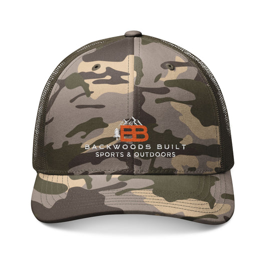 Camouflage Trucker Hat - Backwoods Built Embroidered Cap