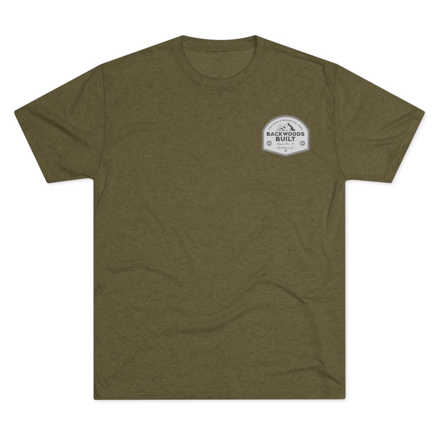 Backwoods Built Unisex Tri-Blend Crew Tee - Outdoor Adventure Tee for Nature Lovers