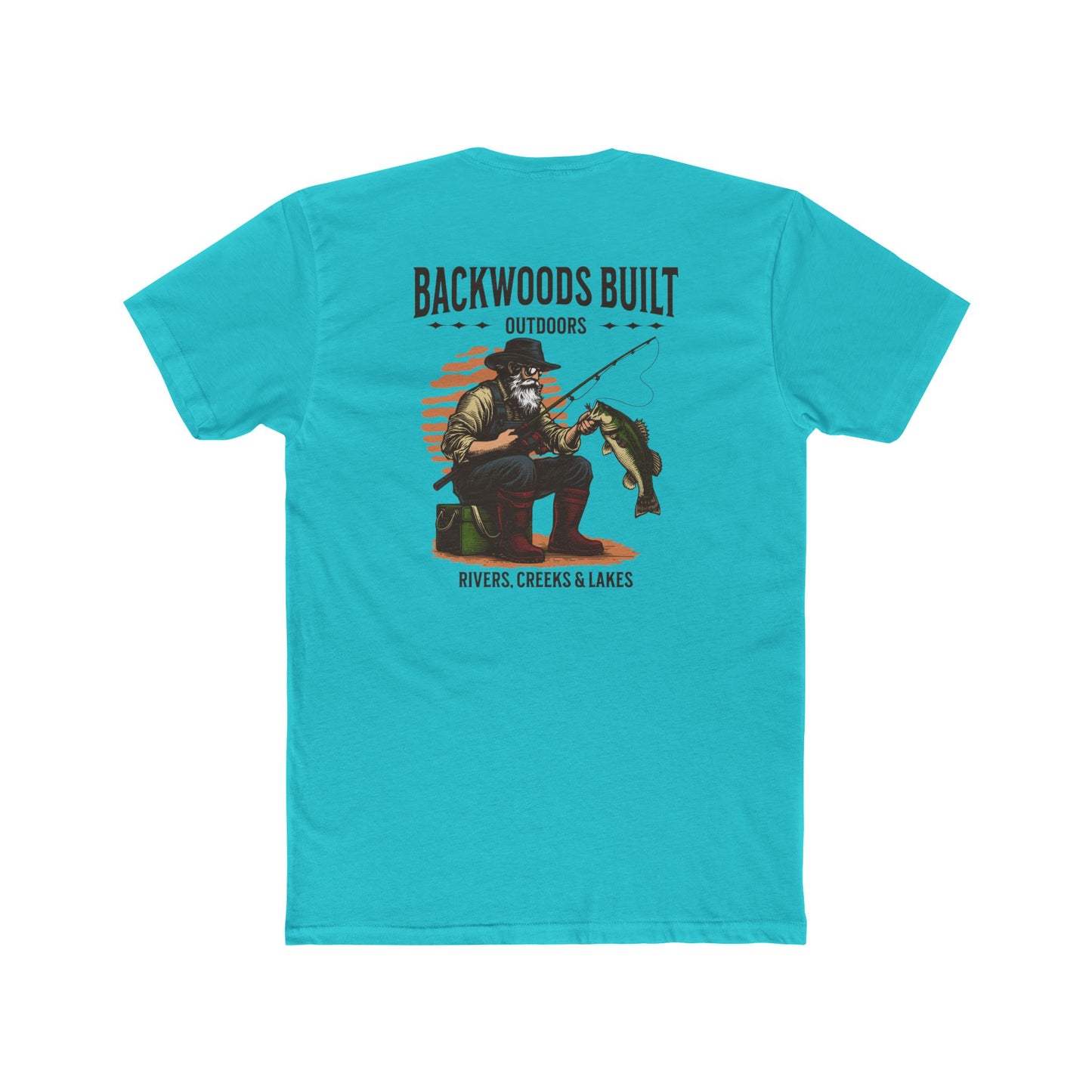 Backwoods Built Outdoors T-Shirt — 'Backwoods Built' Fishing Graphic Tee