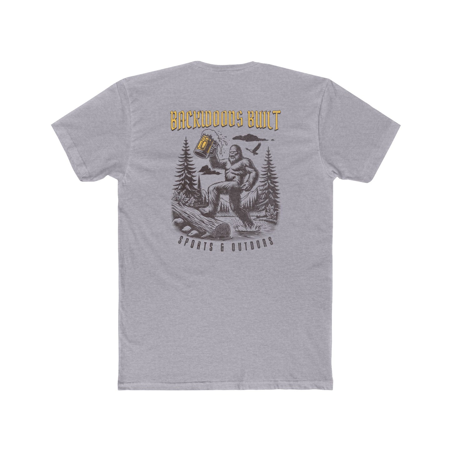 Backwoods Built Crew Tee — Rustic Outdoorsman T‑Shirt