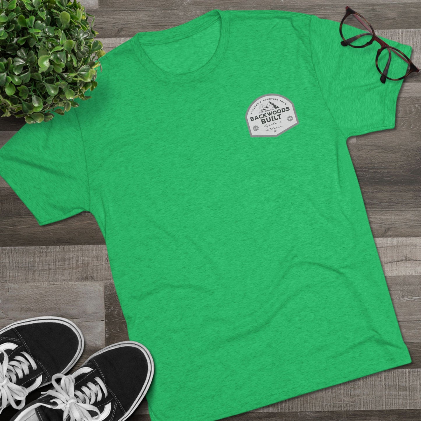 Adventure-Ready Unisex Tri-Blend Crew Tee - 'Backdoors Built' Outdoors Design