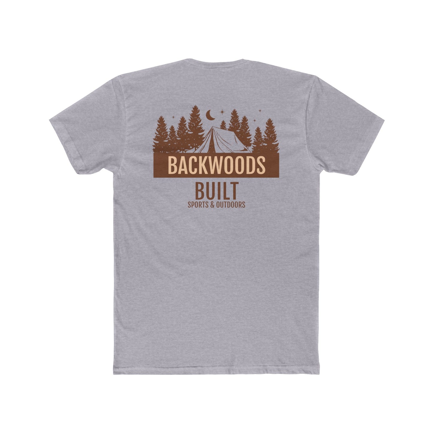 Backwoods Built Unisex Cotton Crew Tee - Outdoor Adventure Shirt