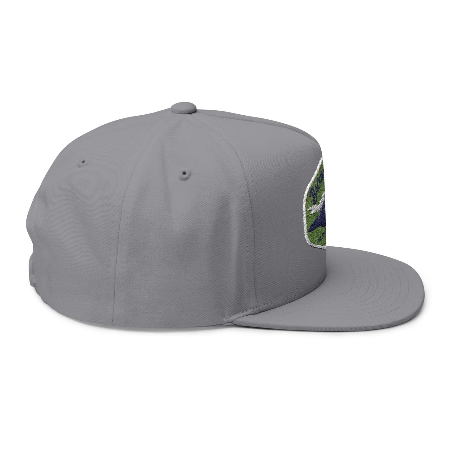 Backwoods Built Embroidered Flat Bill Cap - Stylish Outdoor Hat for Adventure Lovers