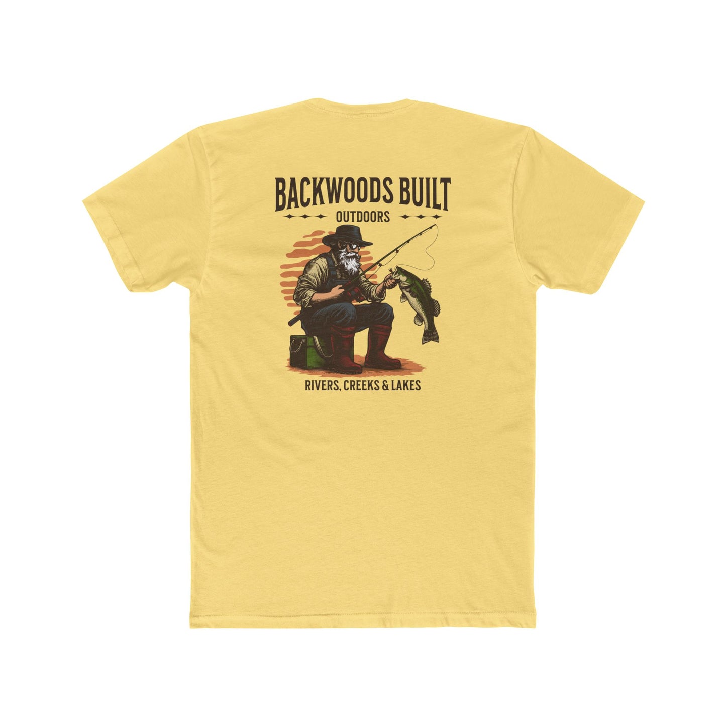 Backwoods Built Outdoors T-Shirt — 'Backwoods Built' Fishing Graphic Tee