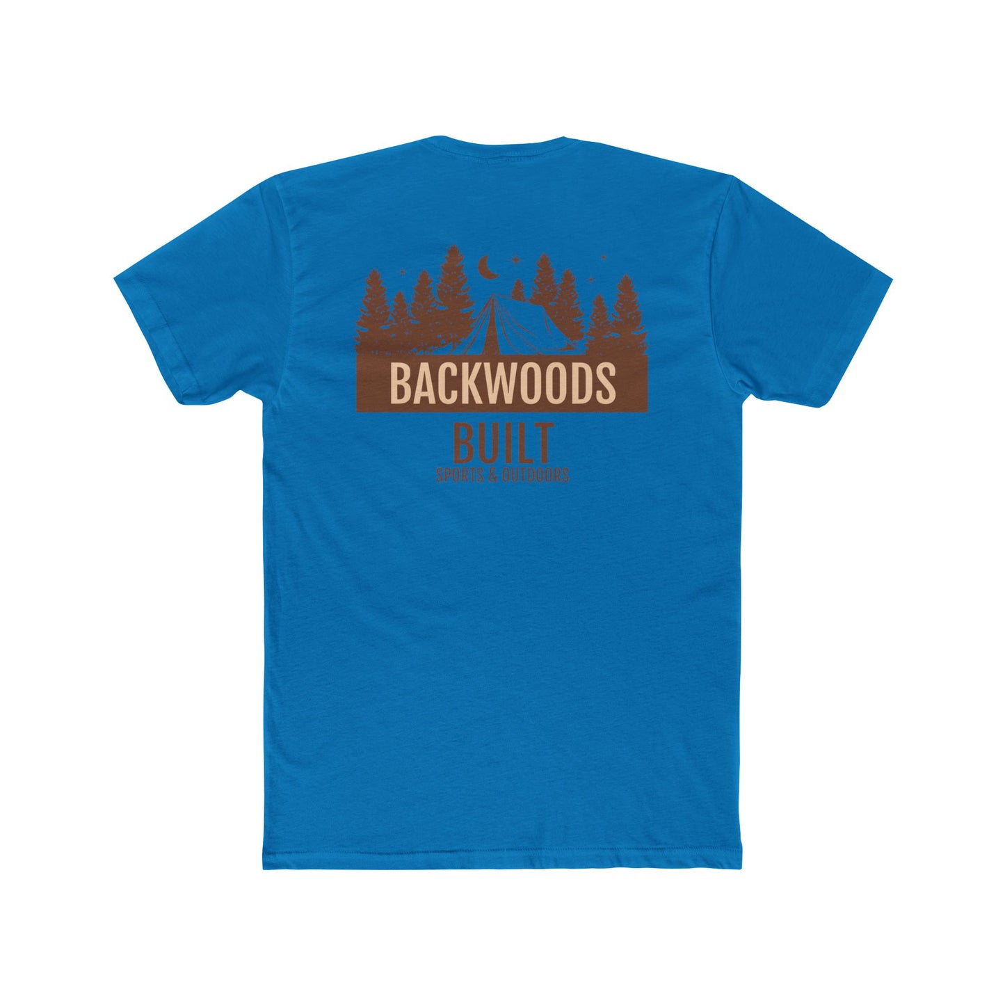 Backwoods Built Unisex Cotton Crew Tee - Outdoor Adventure Shirt
