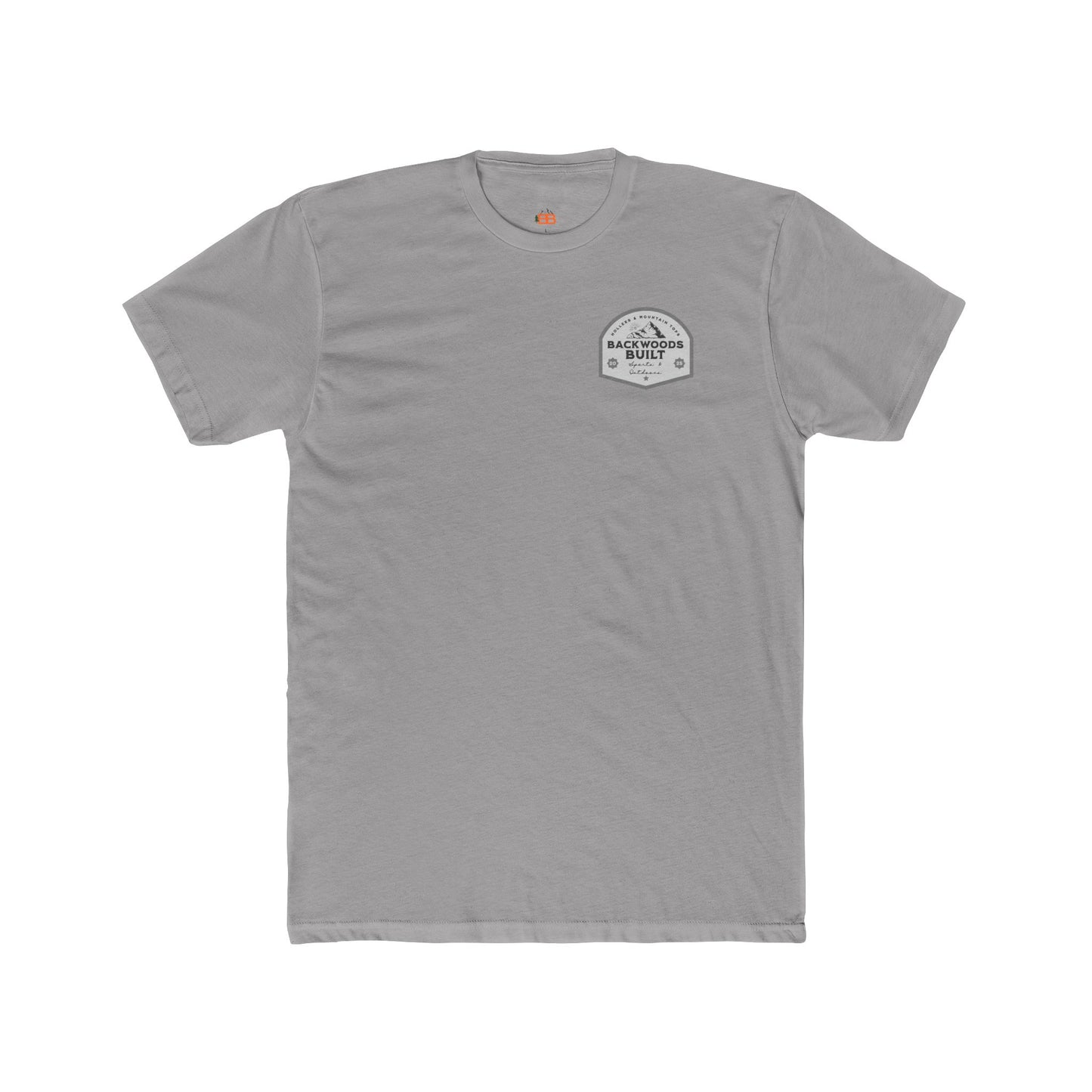 Backwoods Built Crew Tee — Rustic Outdoorsman Camping T‑Shirt