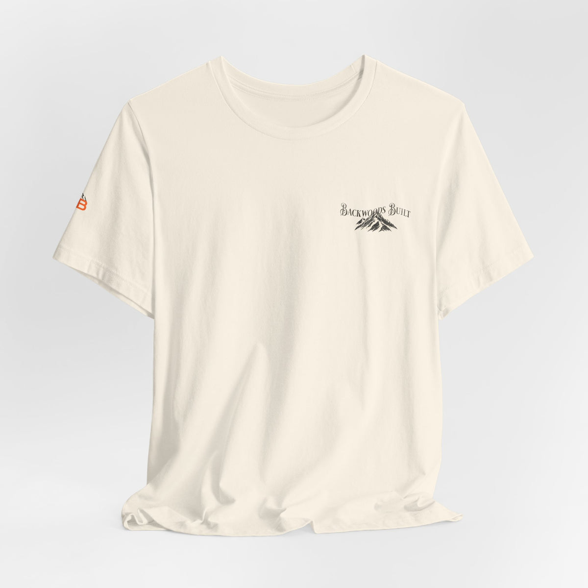 Backwoods Mountain Tee — Retro Sunrise Forest Adventure T-Shirt