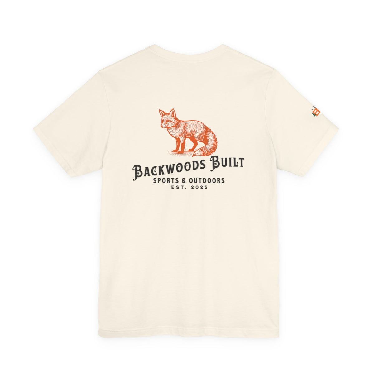 Backwoods Built Fox Tee — Outdoor Sports & Outdoors Graphic T-Shirt