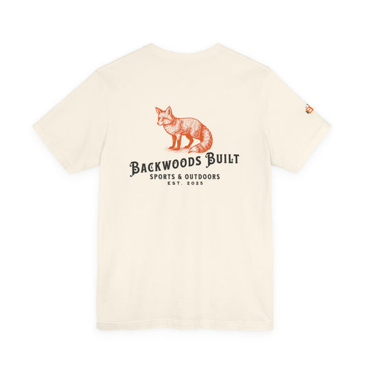 Backwoods Built Fox Tee — Outdoor Sports & Outdoors Graphic T-Shirt