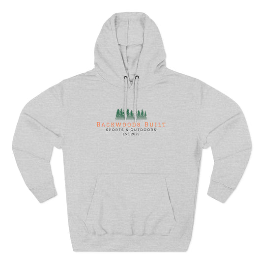 Backwoods Built Hoodie — Outdoor Forest Graphic Fleece Hoodie