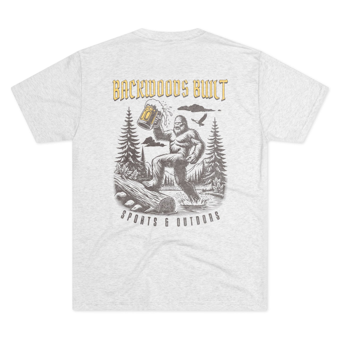 Adventure-Ready Unisex Tri-Blend Crew Tee - 'Backdoors Built' Outdoors Design