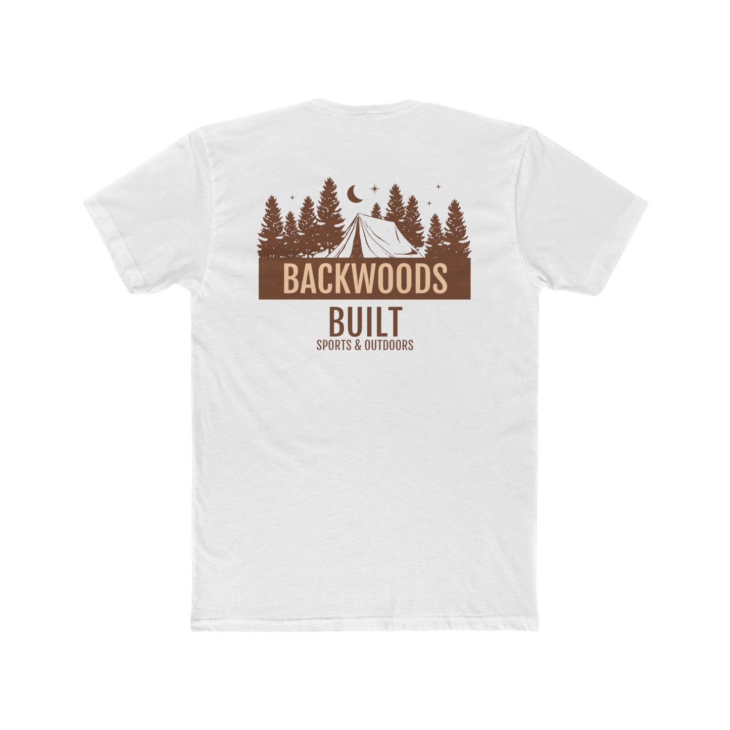 Backwoods Built Unisex Cotton Crew Tee - Outdoor Adventure Shirt