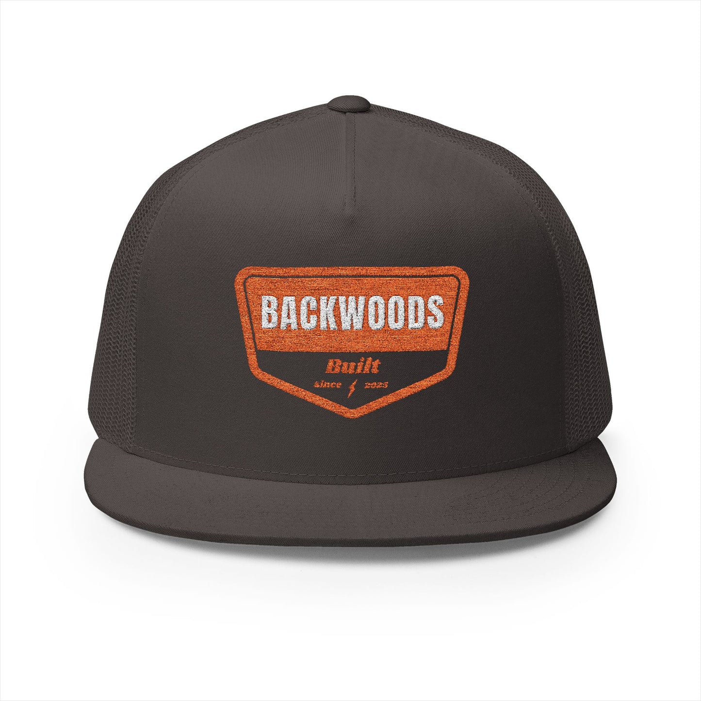 Backwoods Embroidered 5 Panel Trucker Cap - Outdoor Adventure Gear