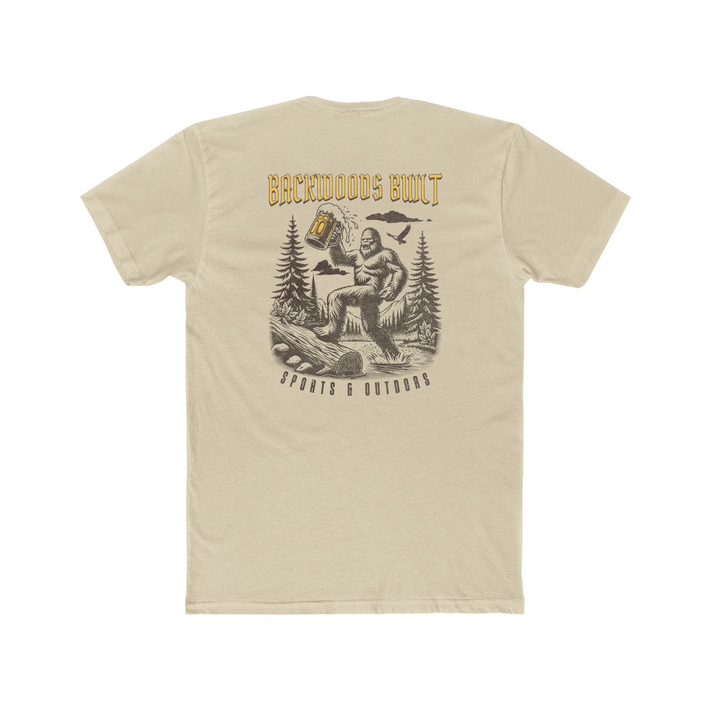 Backwoods Built Crew Tee — Rustic Outdoorsman T‑Shirt