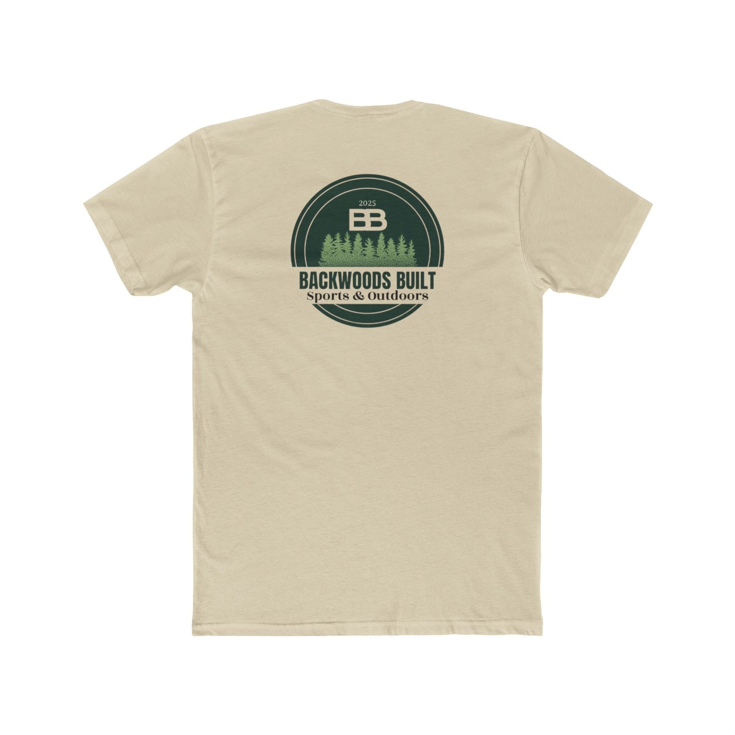 Backwoods Built Unisex Cotton Crew Tee - Outdoor Adventure T-Shirt