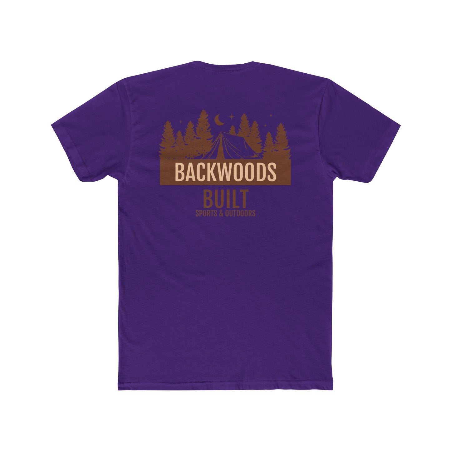 Backwoods Built Unisex Cotton Crew Tee - Outdoor Adventure Shirt