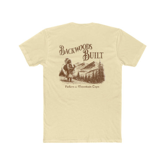 Backwoods Built T-Shirt — Rustic Mountain Outdoors Tee ("Backwoods Built")