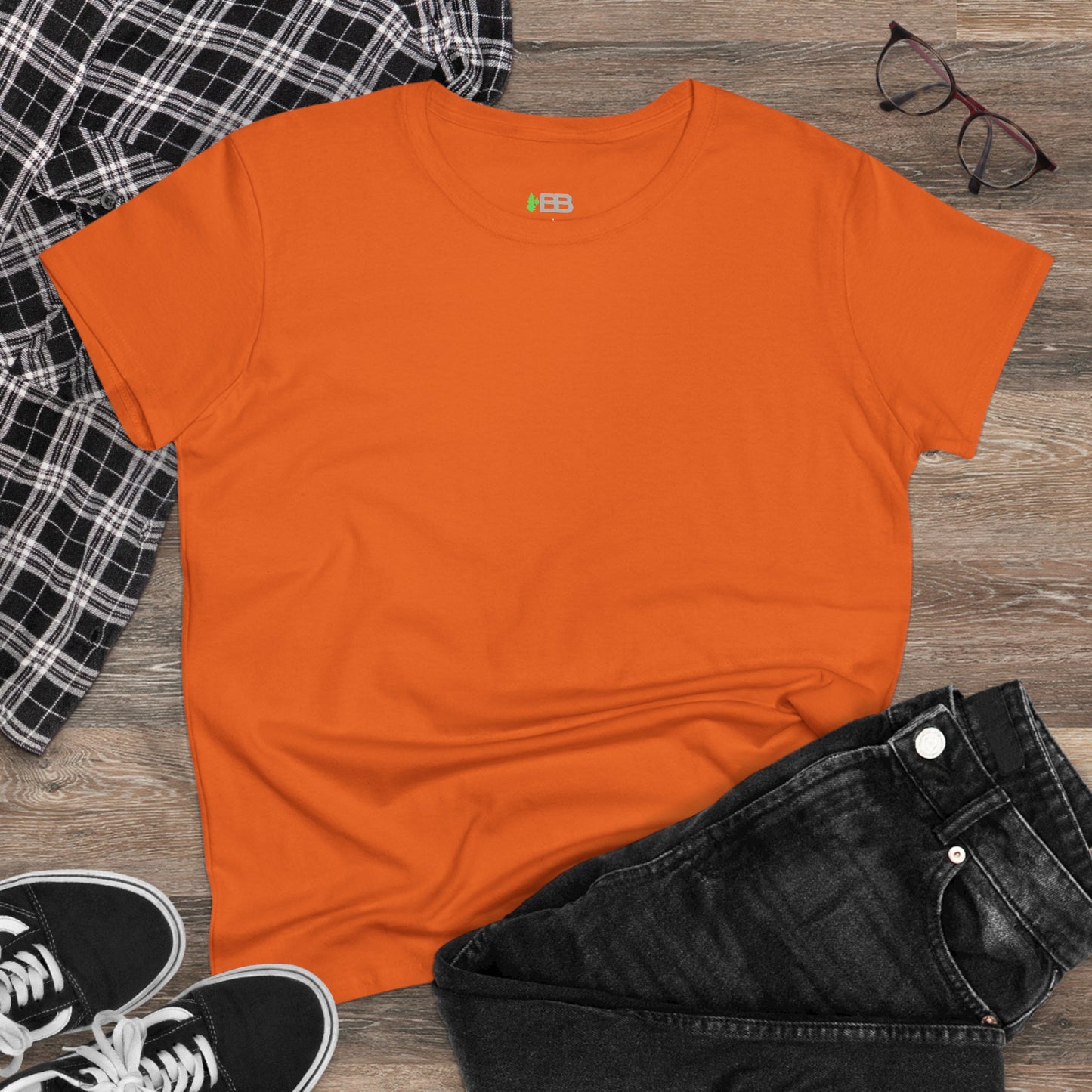 Women’s Midweight Cotton Tee - Comfortable & Versatile Casual Wear