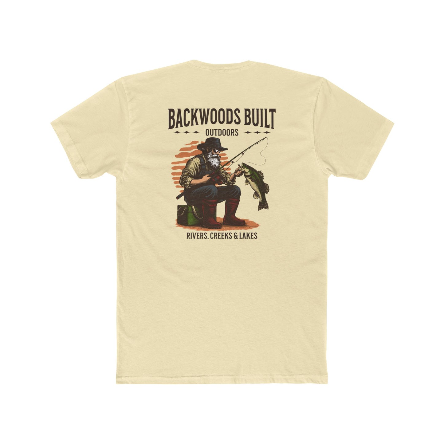Backwoods Built Outdoors T-Shirt — 'Backwoods Built' Fishing Graphic Tee