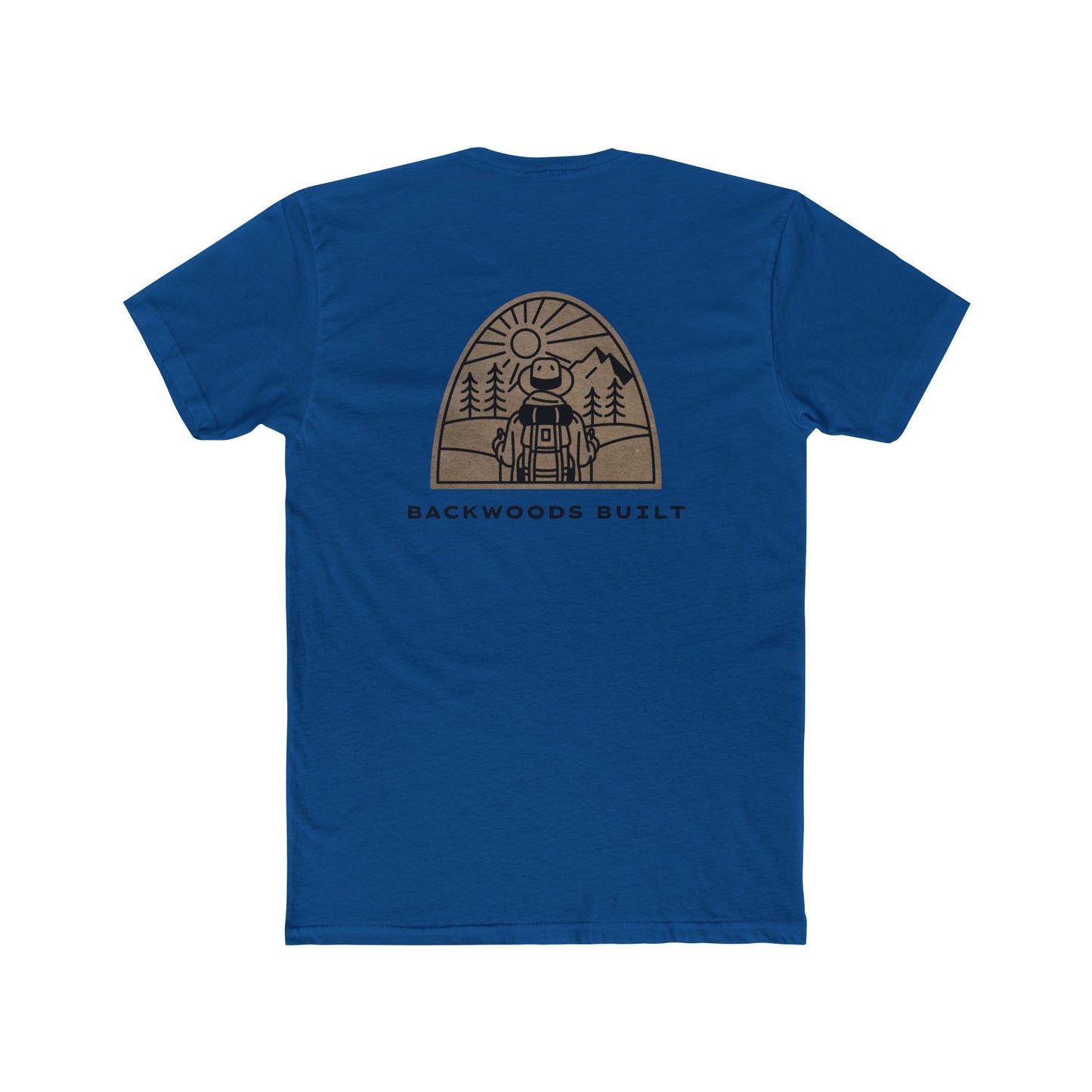 Backwoods Adventure Unisex Cotton Crew Tee - Nature Graphic T-Shirt