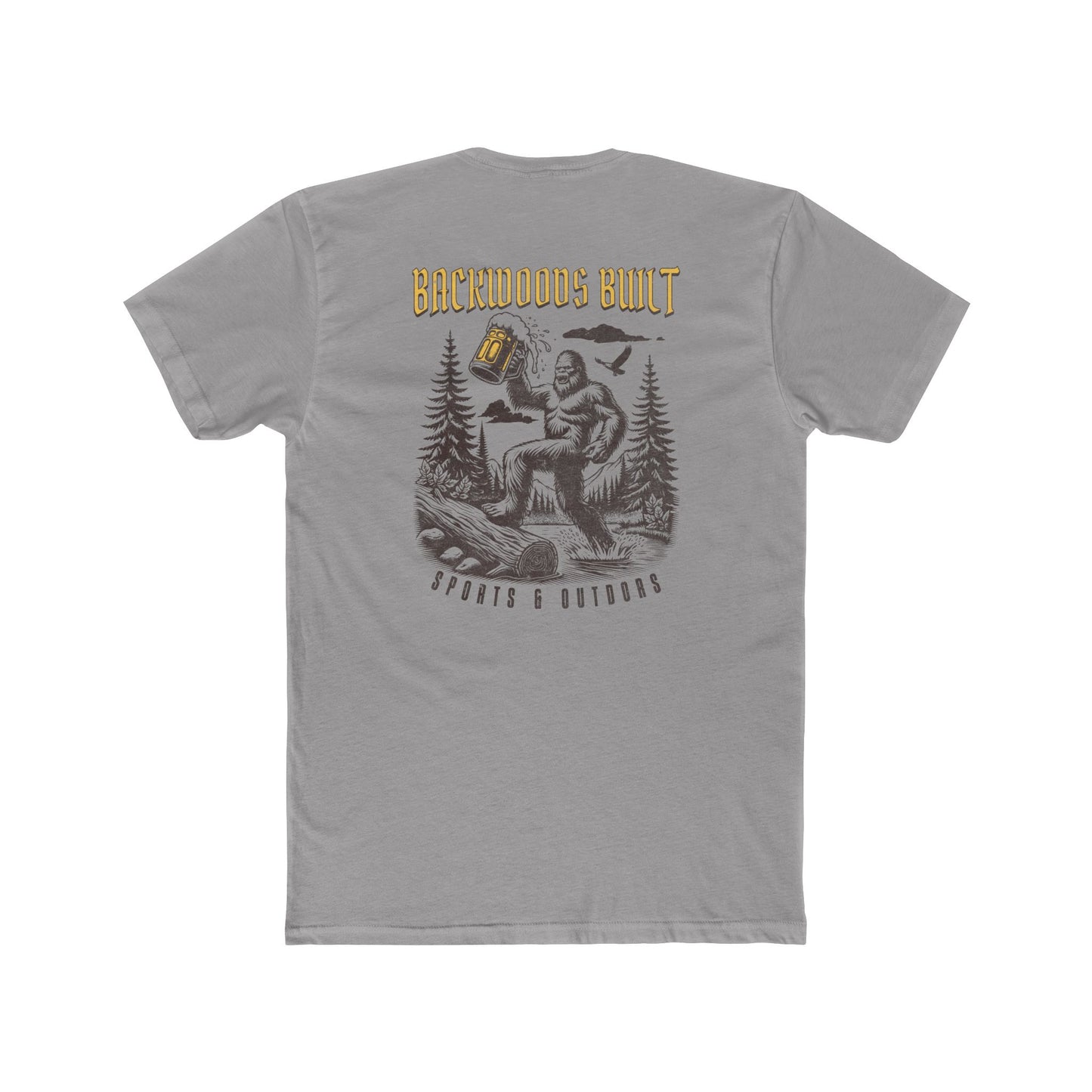 Backwoods Built Crew Tee — Rustic Outdoorsman T‑Shirt