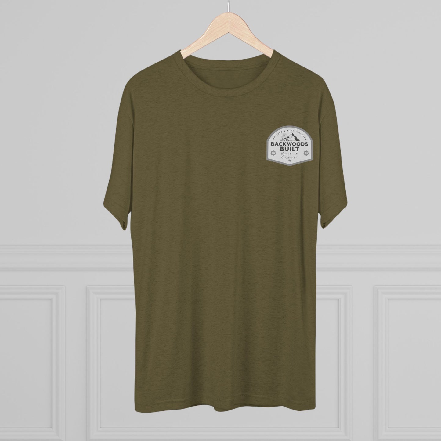 Backwoods Built Unisex Tri-Blend Crew Tee - Outdoor Adventure Tee for Nature Lovers