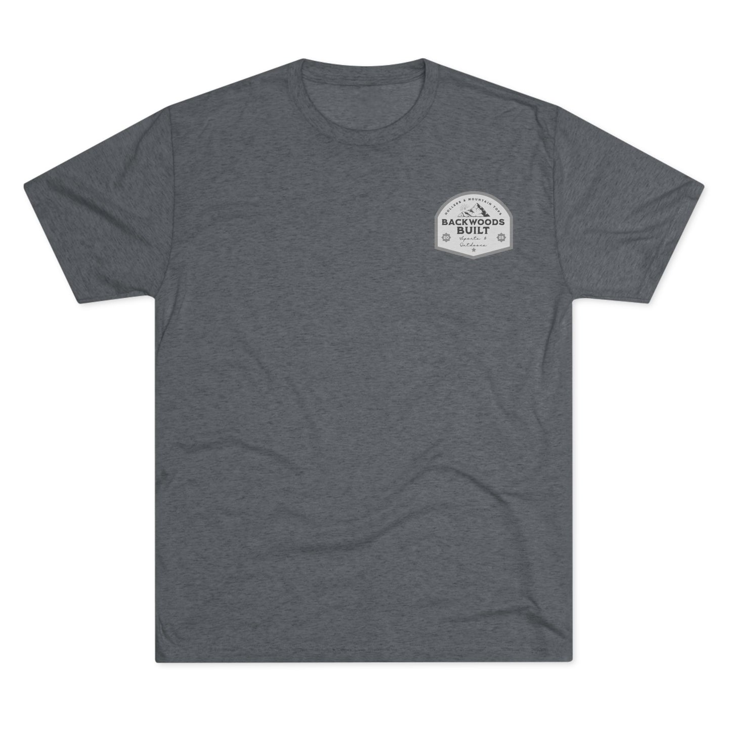 Backwoods Built Unisex Tri-Blend Crew Tee - Outdoor Adventure Tee for Nature Lovers