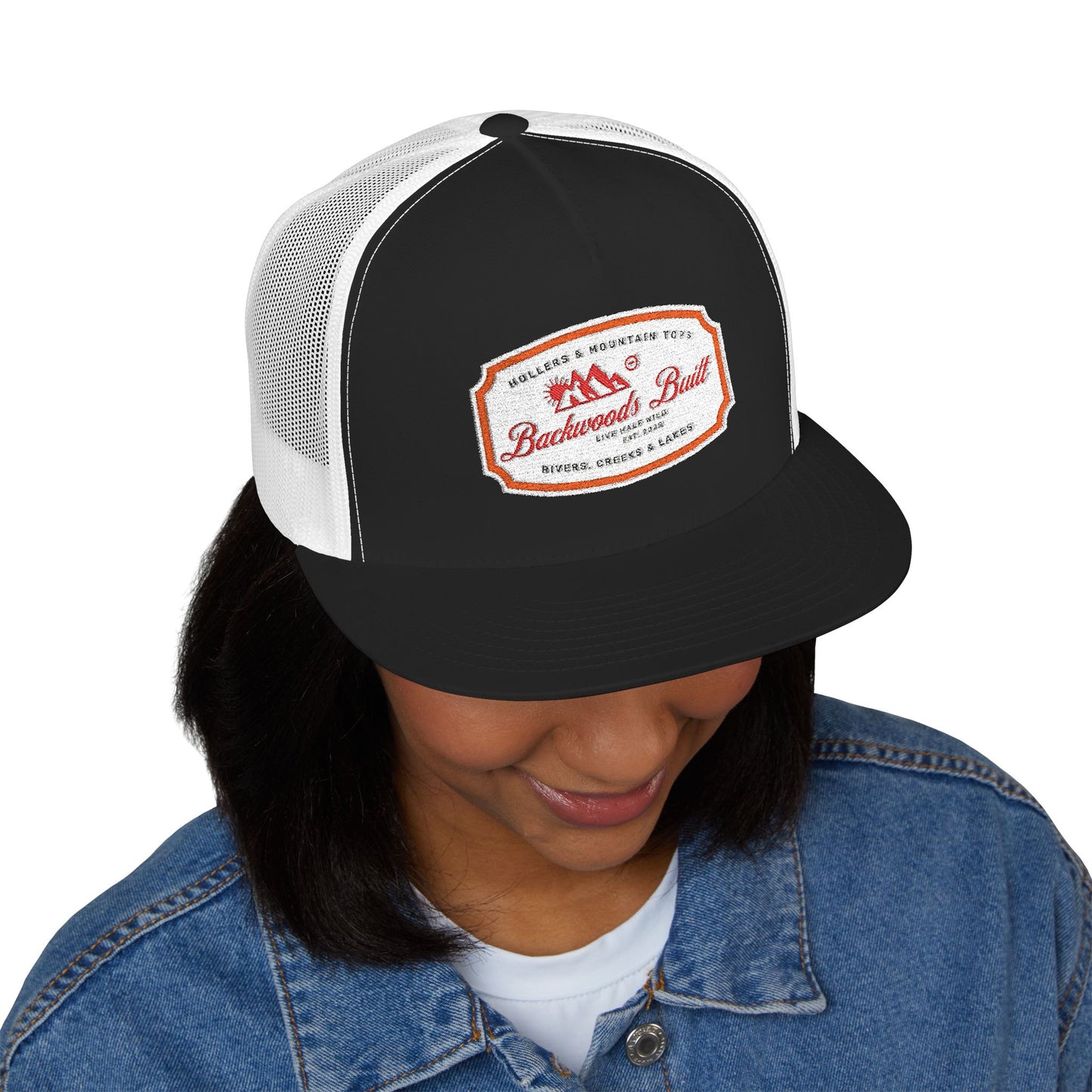 Embroidered Trucker Cap — Vintage Mesh Hat