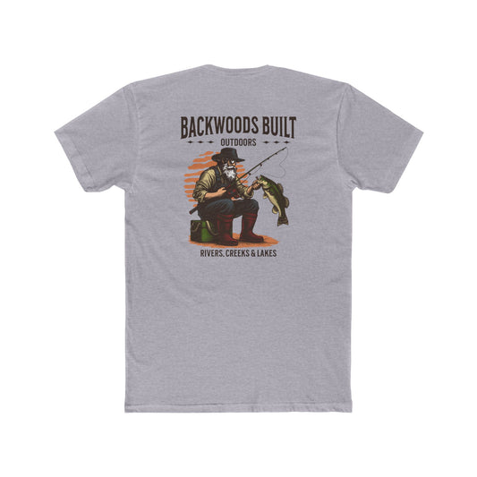 Backwoods Built Outdoors T-Shirt — 'Backwoods Built' Fishing Graphic Tee
