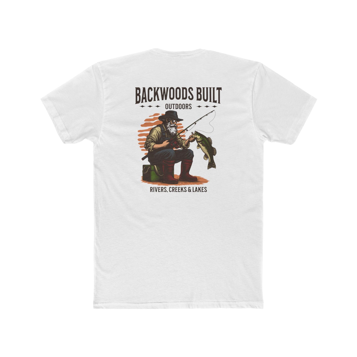Backwoods Built Outdoors T-Shirt — 'Backwoods Built' Fishing Graphic Tee