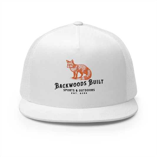 Embroidered Trucker Cap — Backwoods Built Fox Logo