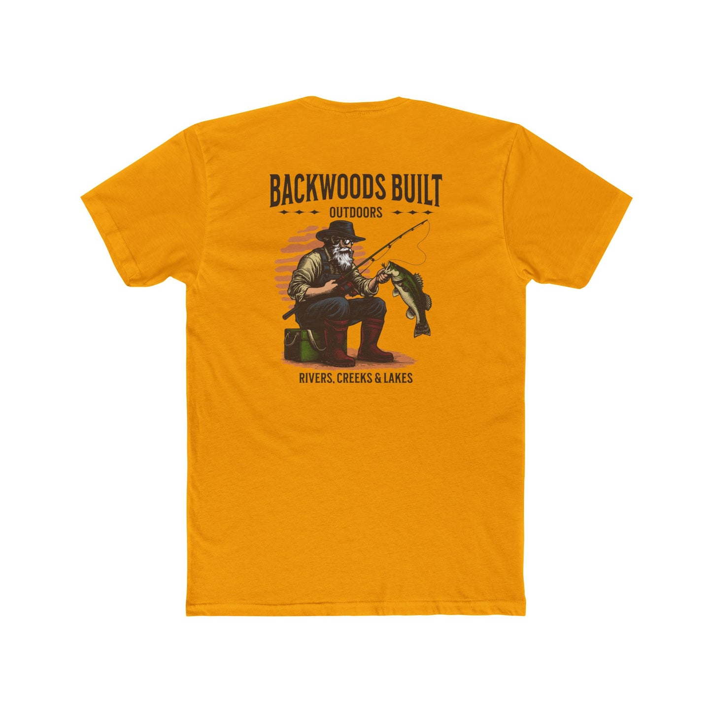 Backwoods Built Outdoors T-Shirt — 'Backwoods Built' Fishing Graphic Tee