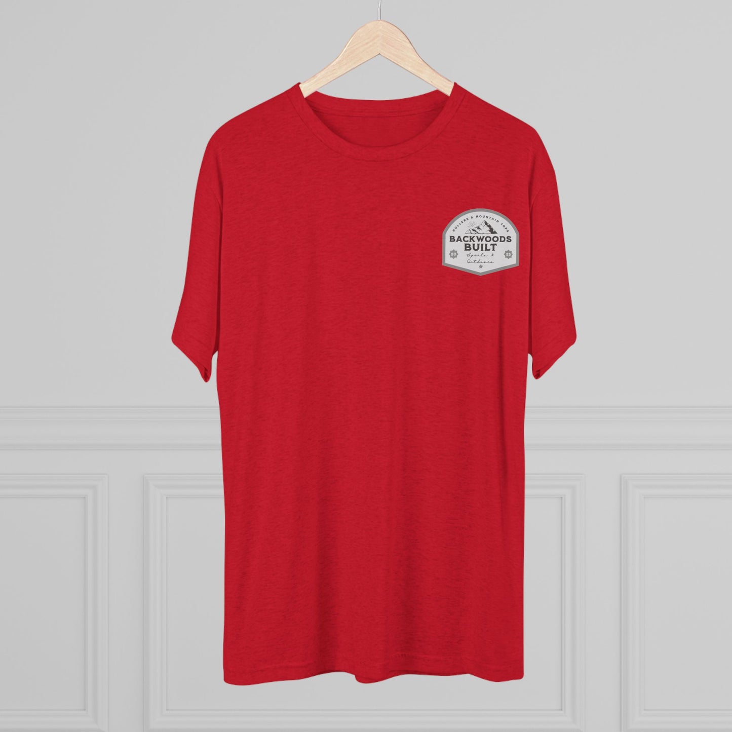 Backwoods Built Unisex Tri-Blend Crew Tee - Outdoor Adventure Tee for Nature Lovers