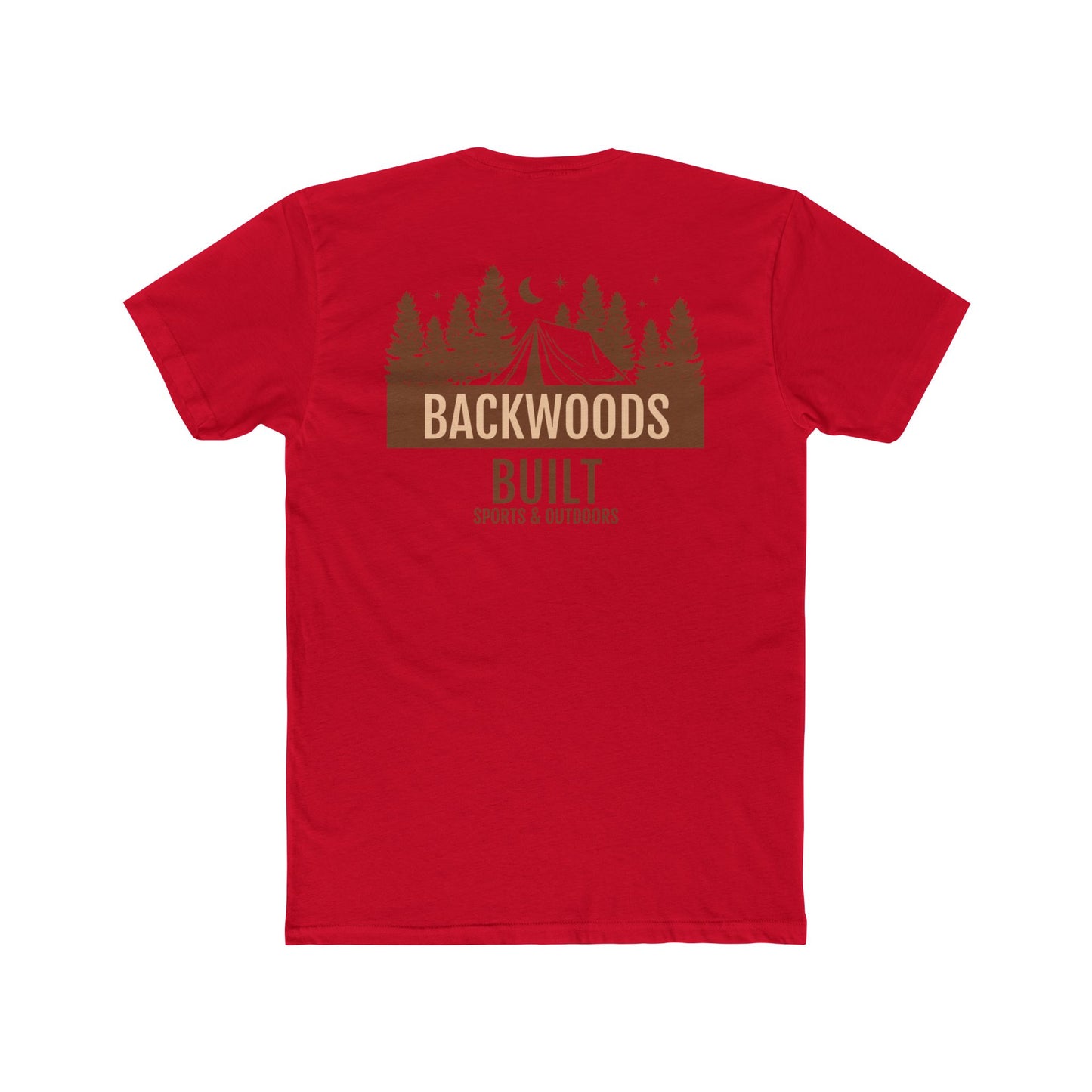 Backwoods Built Unisex Cotton Crew Tee - Outdoor Adventure Shirt