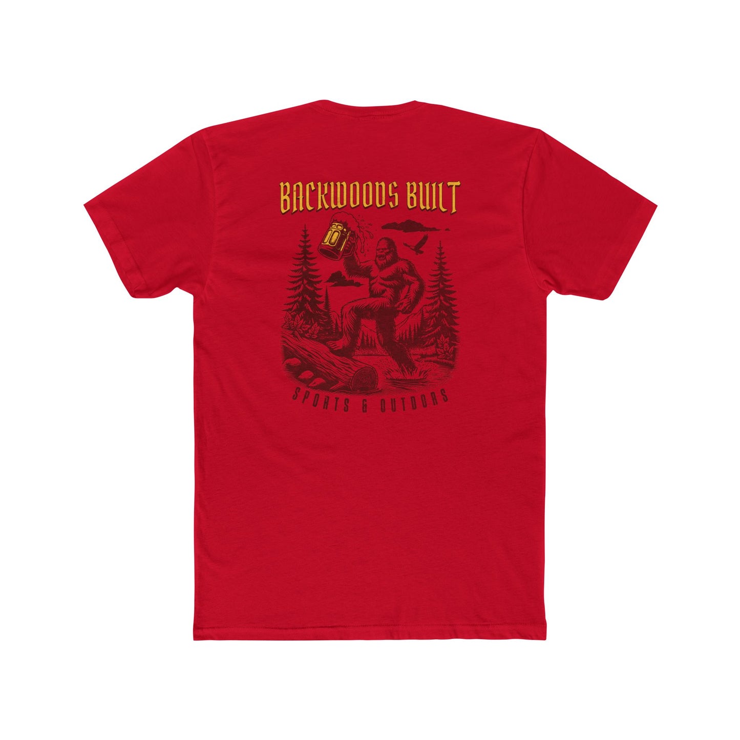 Backwoods Built Crew Tee — Rustic Outdoorsman T‑Shirt